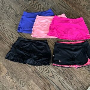 5 tennis skirts size M